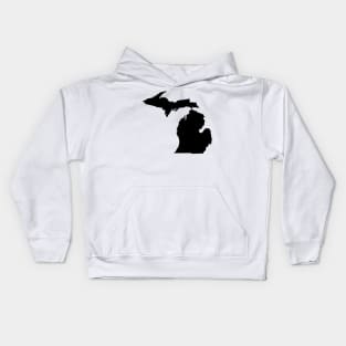 Michigan in Black Kids Hoodie